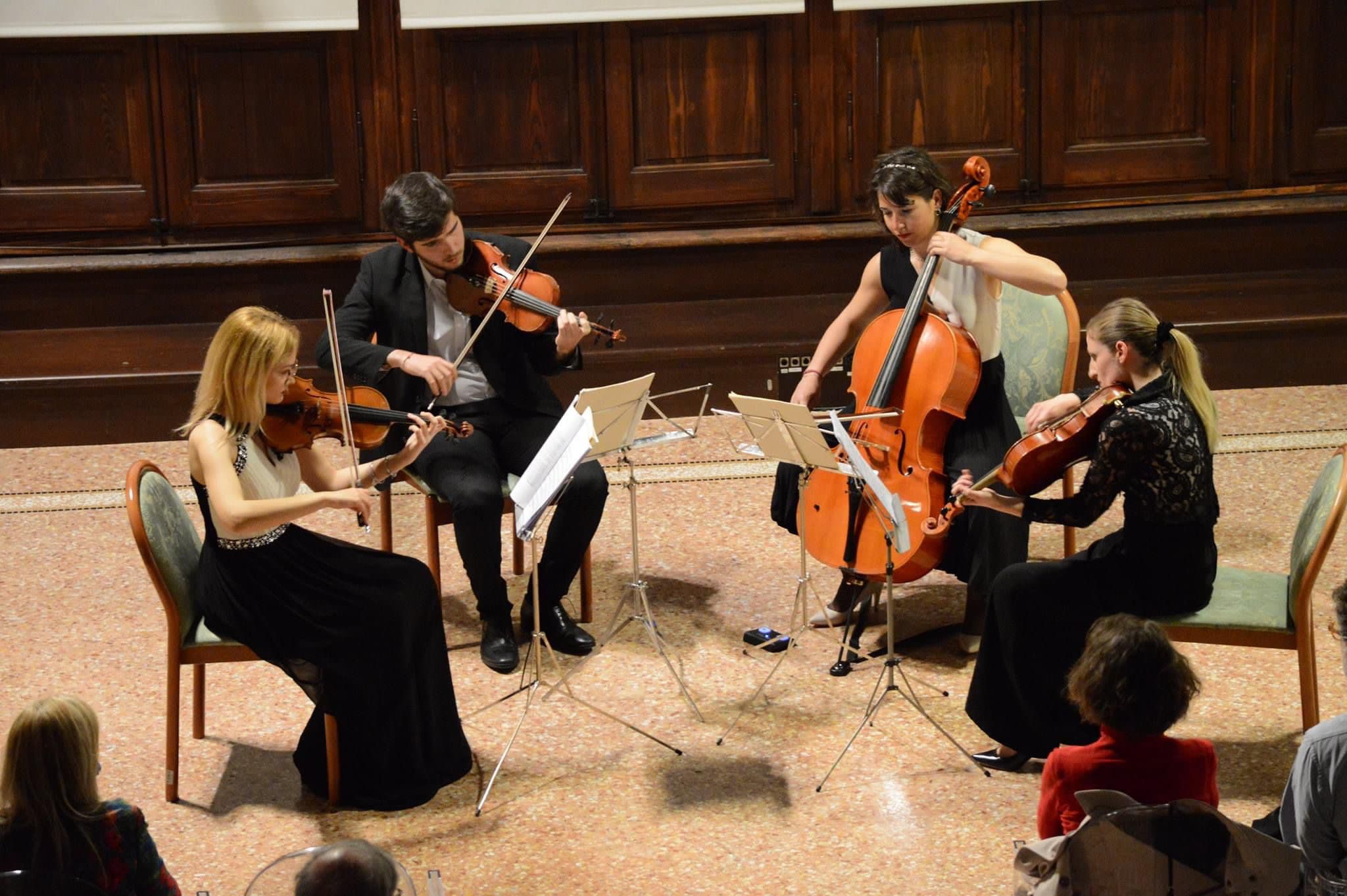 Immagine per Il Quartetto Rêverie in Villa Codelli, giovani talenti in concerto a Mossa